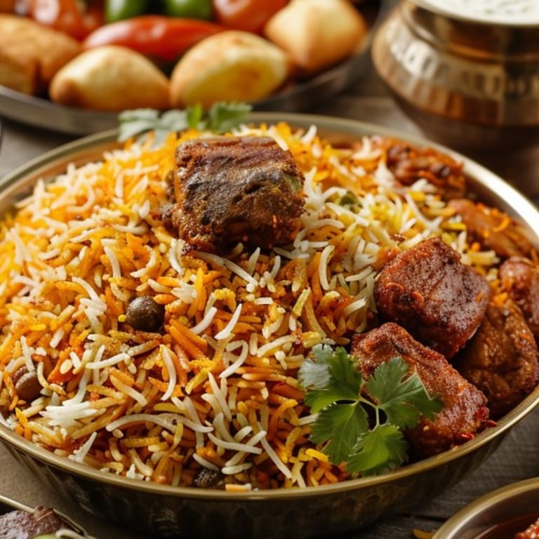 Delicious Lamb Biryani Awaits